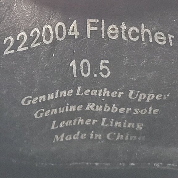 Aston Grey Men's Black Leather Wingtip Oxford Dress Shoes Size 10.5 - Picture 8 of 8